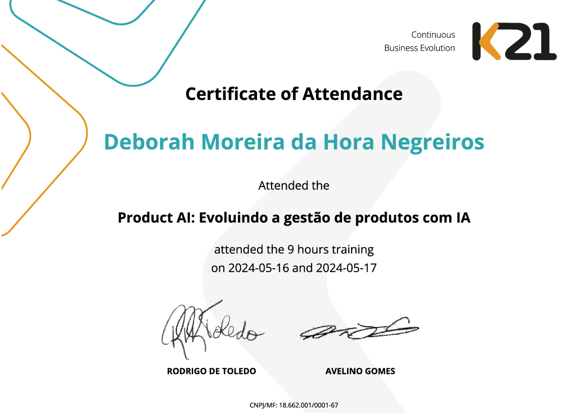 Certificado K21